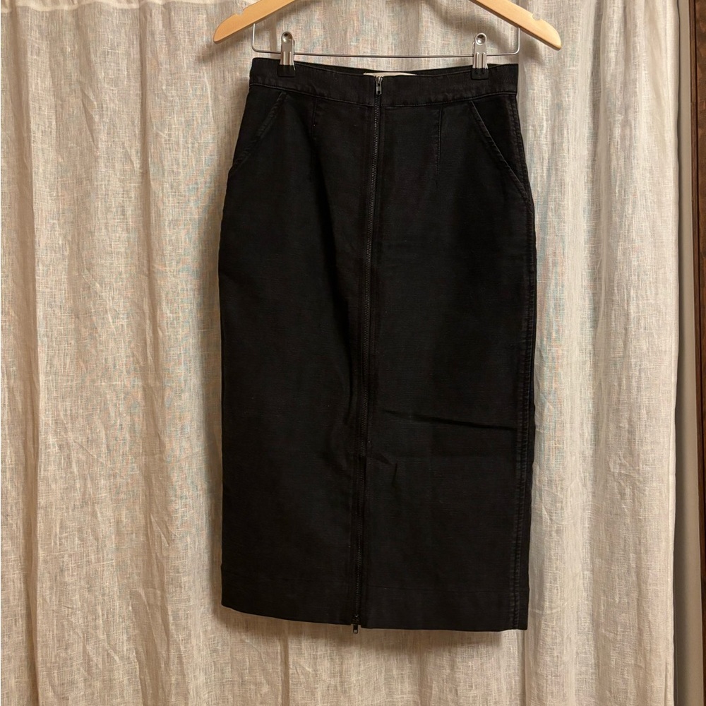 Mara Hoffman Black Midi Skirt EUC